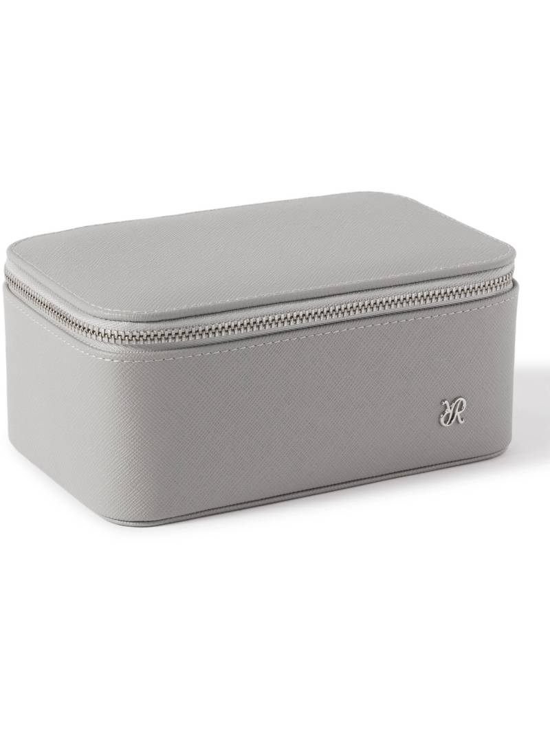 Rapport London - Via Range Zip-Around Cross-Grain Leather Watch Box - Men - Gray von Rapport London