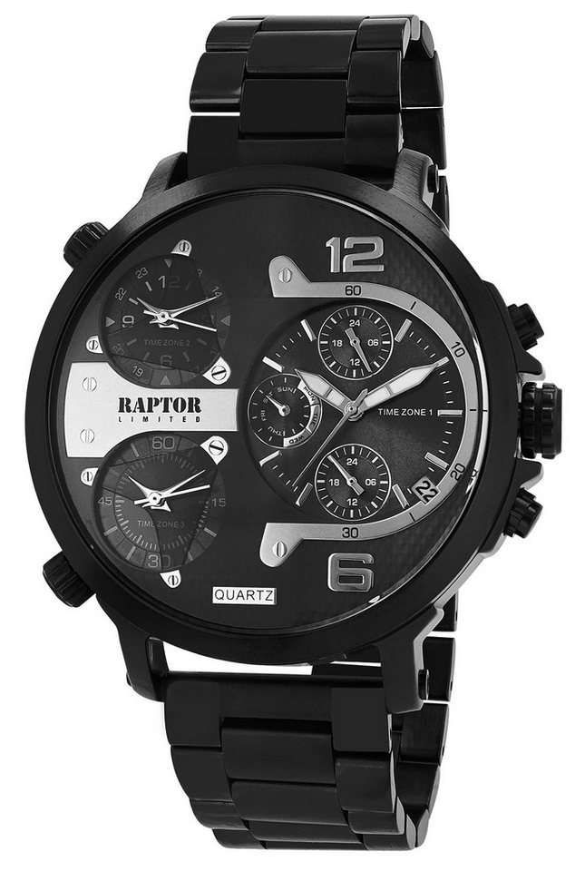Raptor Limited Quarzuhr Die Herren Multifunktions Armbanduhr der Marke Raptor verfügt von Raptor Limited