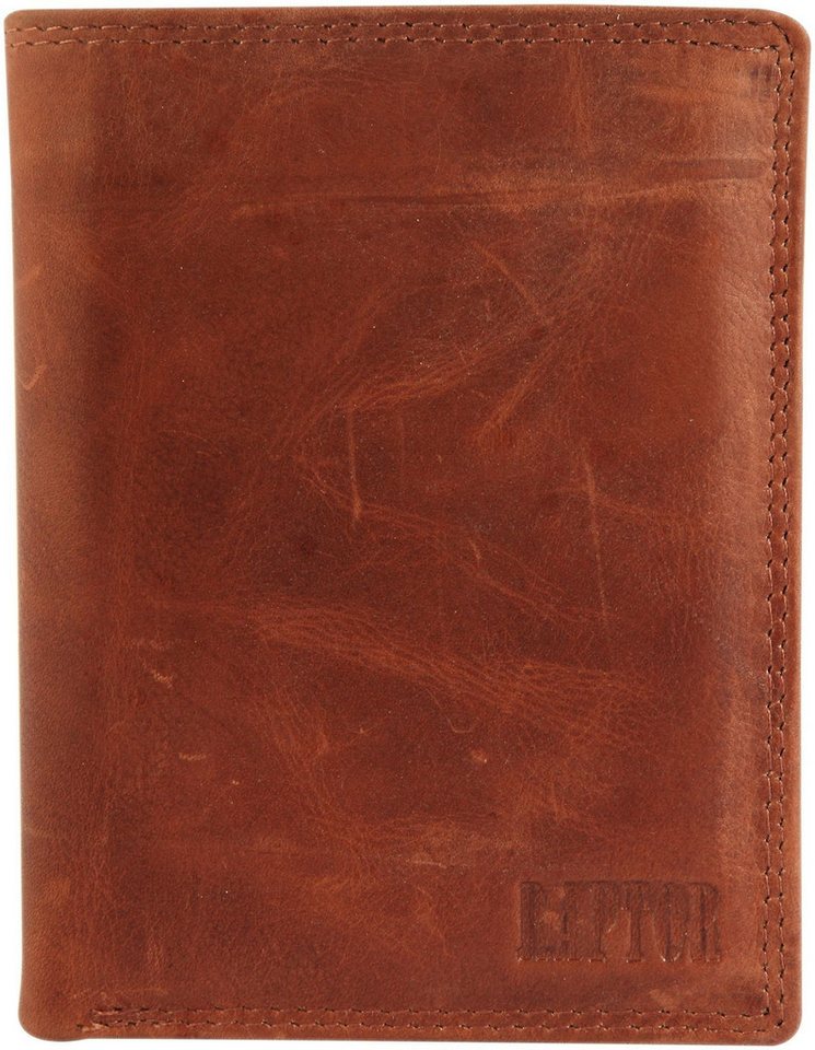 Raptor Geldbörse RA40006 Herren Geldbörse aus Echtleder. Format 10 x 13 cm. von Raptor