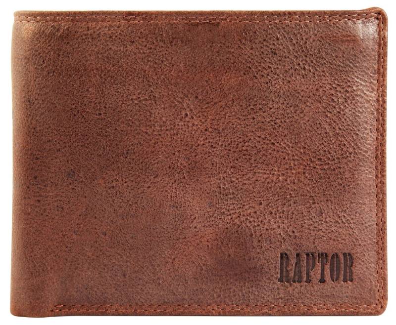 Raptor Geldbörse RA40007 Herren Geldbörse aus Echtleder. Format 12 x 10 cm. von Raptor