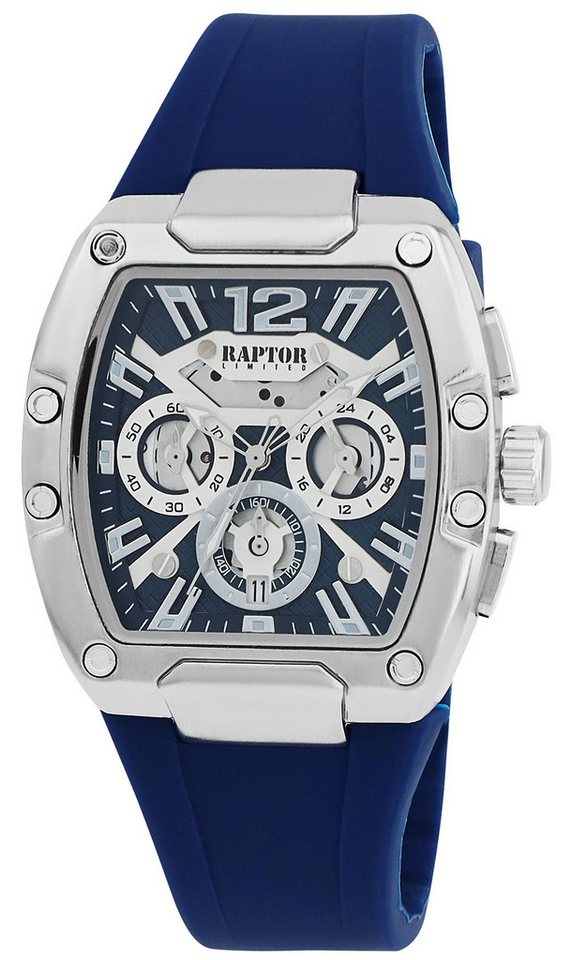 Raptor Quarzuhr Aldriel Silikonarmband, Chronograph, 5 ATM von Raptor