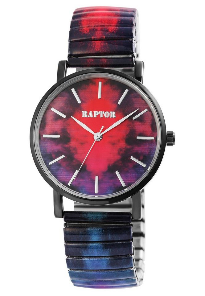 Raptor Quarzuhr Colorful Edition Raptor Damenarmbanduhr "Colorful Edition" mit von Raptor