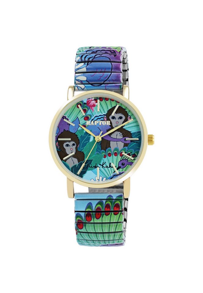 Raptor Quarzuhr Frida Kahlo Edition Raptor Damenarmbanduhr "Frida Kahlo Edition" von Raptor