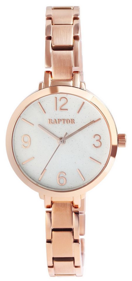 Raptor Quarzuhr Naima mit Edelstahlband, 3 ATM, inkl. Geschenkbox von Raptor