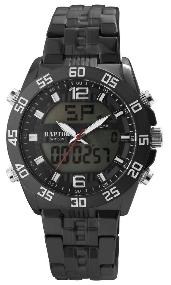 Raptor Quarzuhr Rafe Raptor Herrenuhr "Rafe" mit Edelstahlband von Raptor