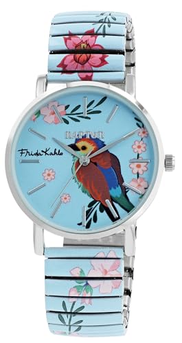 Raptor Damenarmbanduhr Frida Kahlo Edition mit Zugband (Hellblau) Raptor Damenarmbanduhr Frida Kahlo Edition mit Zugband (Hellblau) von Raptor