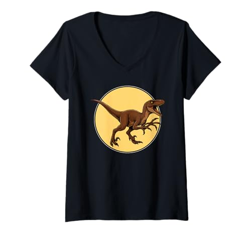 Damen Raptoren Raptor T-Shirt mit V-Ausschnitt Damen Raptoren Raptor T-Shirt mit V-Ausschnitt von Raptoren Raptor Tier Shop