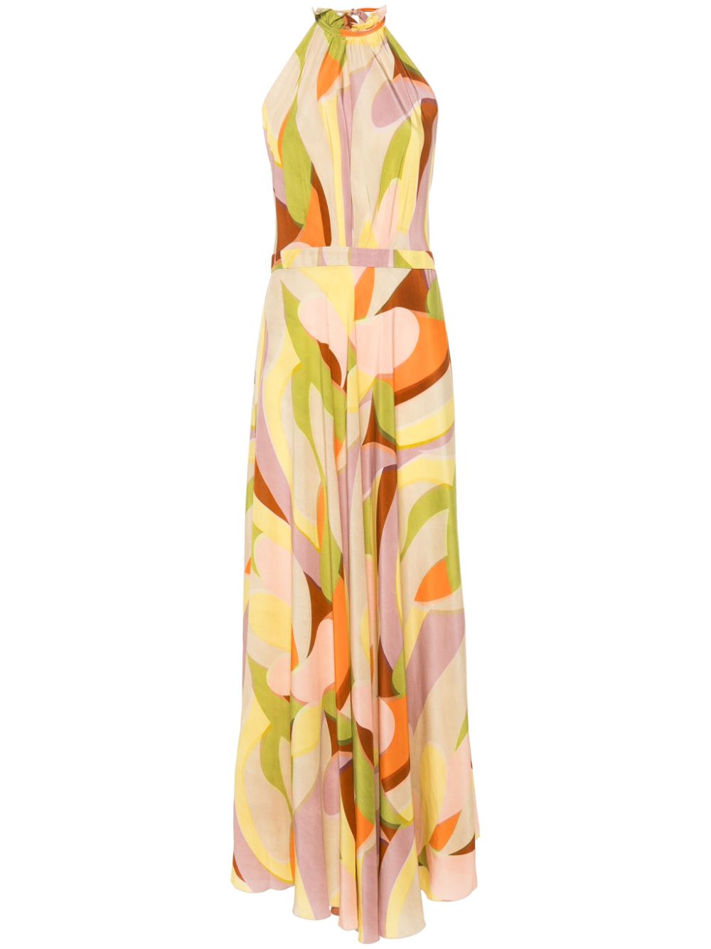 Raquel Diniz Giovanna geometric-print dress - Nude von Raquel Diniz