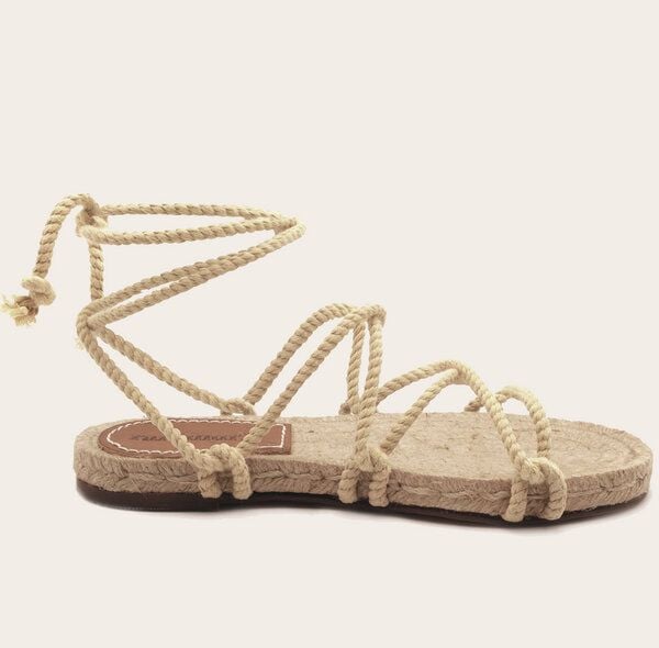 Rarámuri Natürliche Yute-Sandalen mit austauschbaren Bändern - Cruz Vegan von Rarámuri