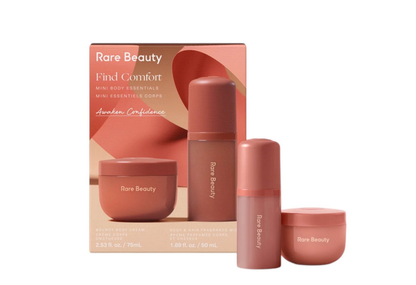 Rare Beauty (by Selena Gomez) Hautpflege-Set Find Comfort Mini Body Essentials, 2-tlg. von Rare Beauty (by Selena Gomez)