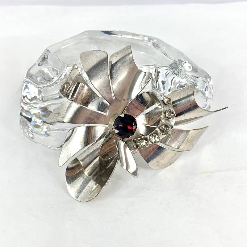 Avant Garde Sterling Starburst Brosche Seltene Schönheit Vintage von RareBeauty