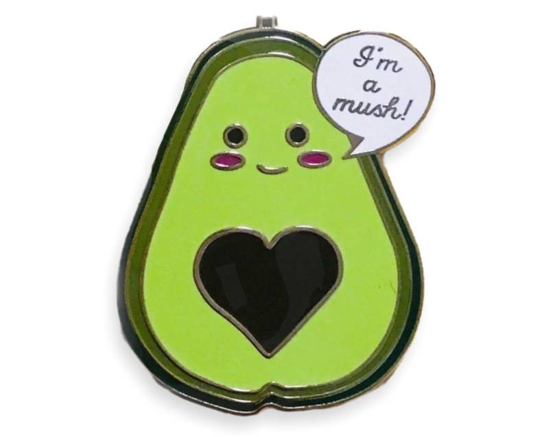 Kawaii Food Punny Avocado I'm A Mussh Pin Kawaii Food Punny Avocado I'm A Mussh Pin von RareUnlimitedFinds