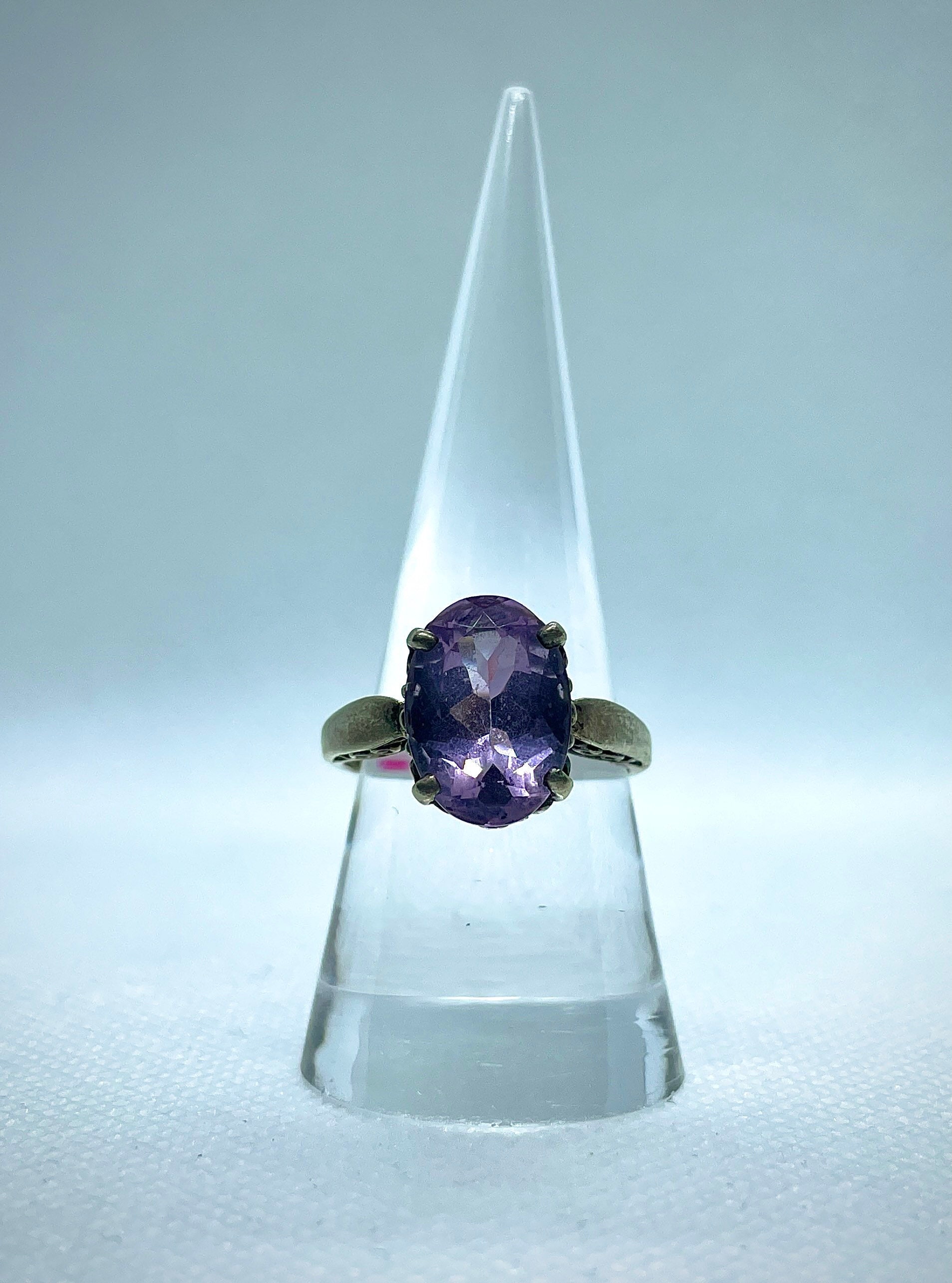 Amethyst Sterling Silber Ring Amethyst Sterling Silber Ring von RareZewelry