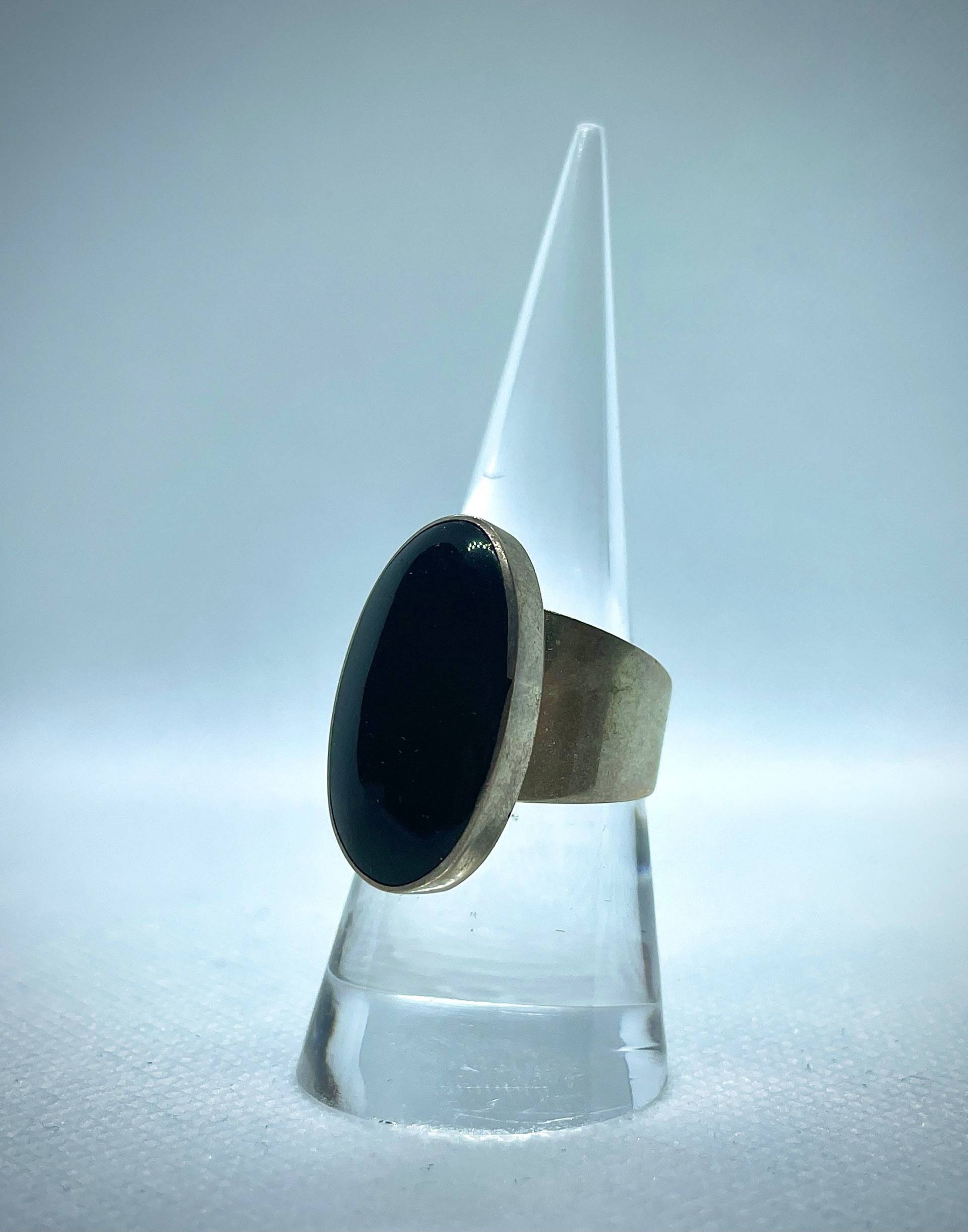 sterling Silber Onyx Ring sterling Silber Onyx Ring von RareZewelry