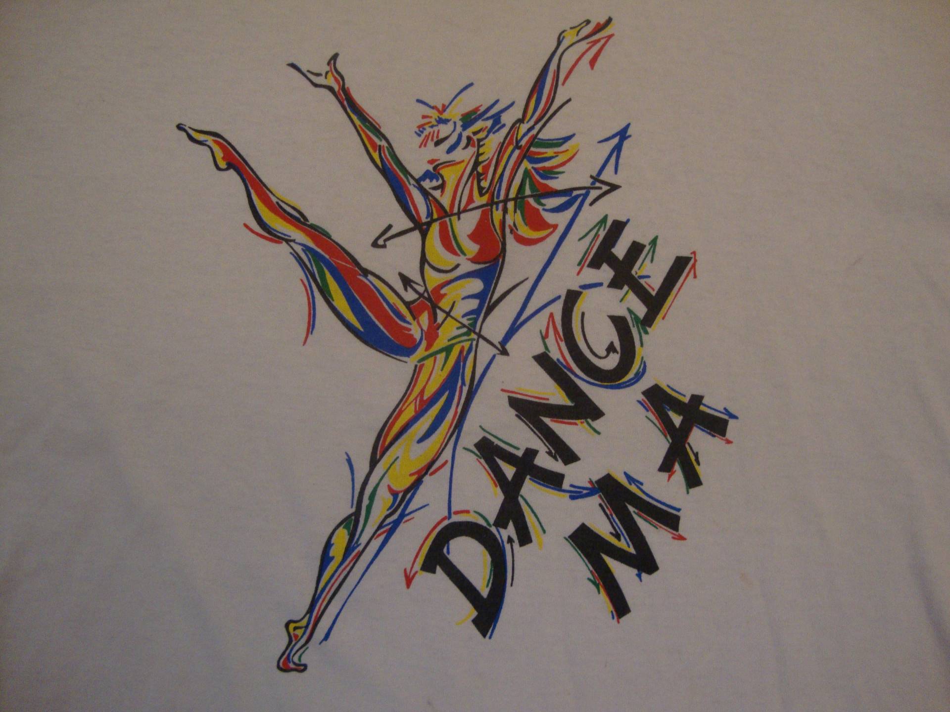 Vintage 80Er Jahre Dance Ma Langarm Weiß T Shirt Gr. L von RareshirtVintage