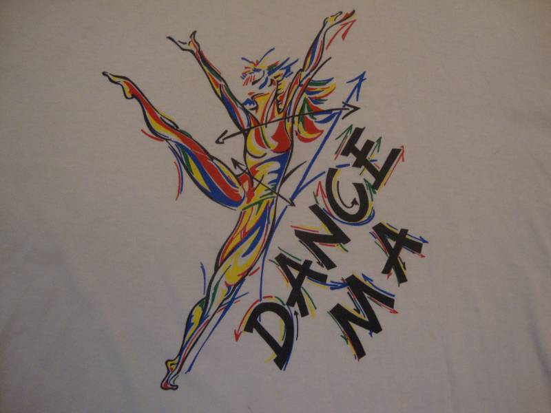 Vintage 80Er Jahre Dance Ma Langarm Weiß T Shirt Gr. L von RareshirtVintage