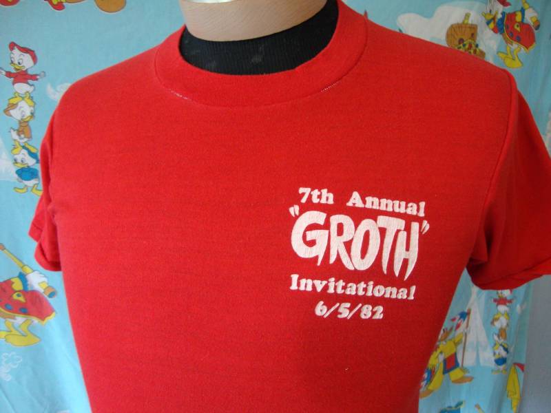 Vintage 80Er Jahre Groth Collection 1982 Golf-Turnier-T-Shirt Size S Small von RareshirtVintage