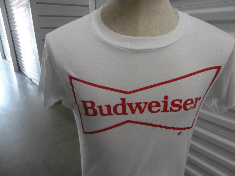 Vintage 90Er Budweiser Beer 85 Jahre Giants Verzweiflung Hill Klettern 1991 Single Stitch Weiches Dünnes T-Shirt Size S von RareshirtVintage