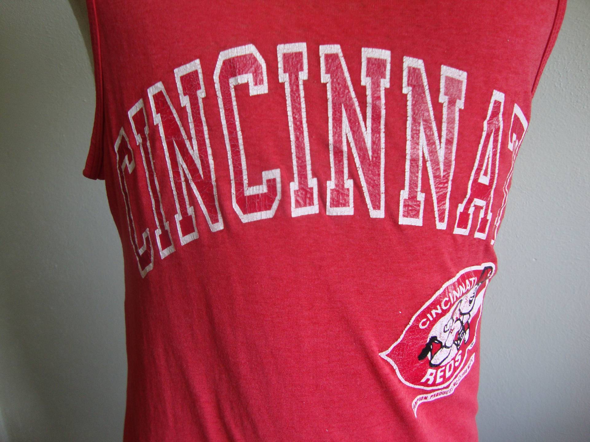 Vintage 90Er Jahre Cincinnati Reds Champion Brand T-Shirt Tank Top von RareshirtVintage
