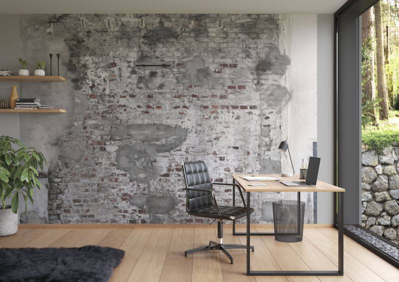 Rasch Fototapete "Factory III" Steinoptik  gemustert glatt von Rasch