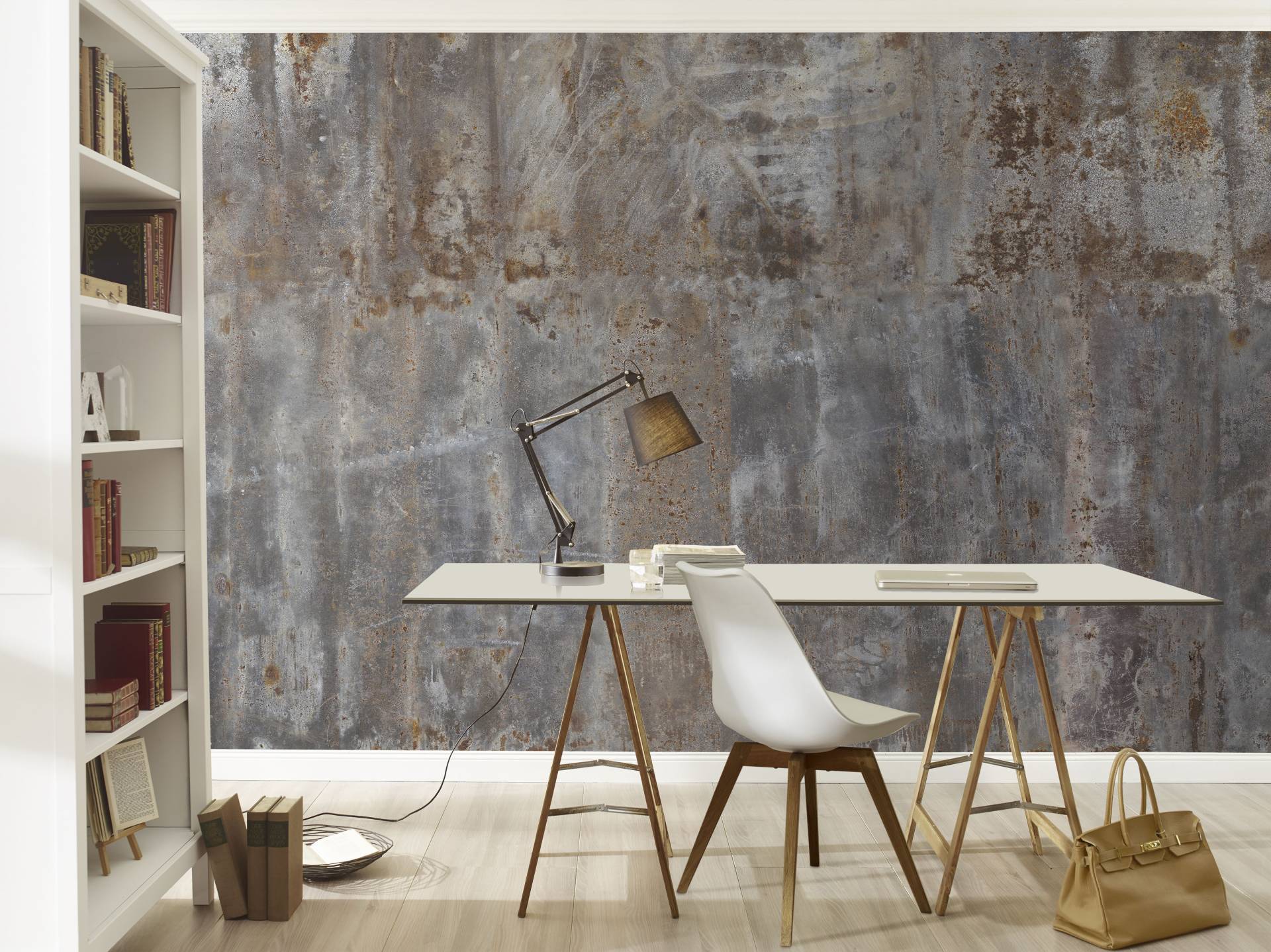 Rasch Fototapete "Factory III" Metall-Effekte  gemustert glatt von Rasch