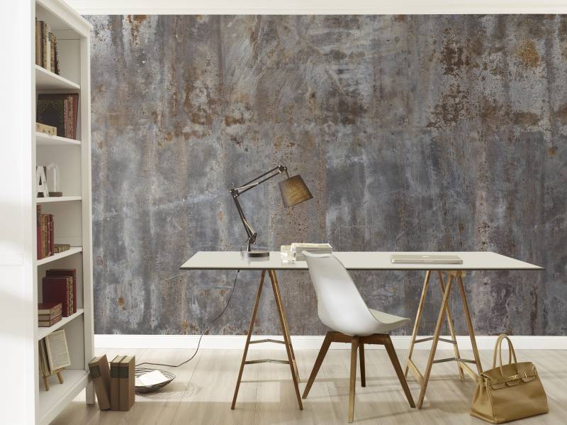 Rasch Fototapete "Factory III" Metall-Effekte  gemustert glatt von Rasch