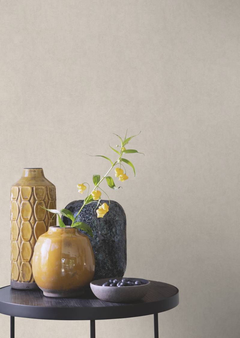 Rasch Papiertapete "Uni Papiertapete einfarbig" strukturiert Einfarbig von Rasch