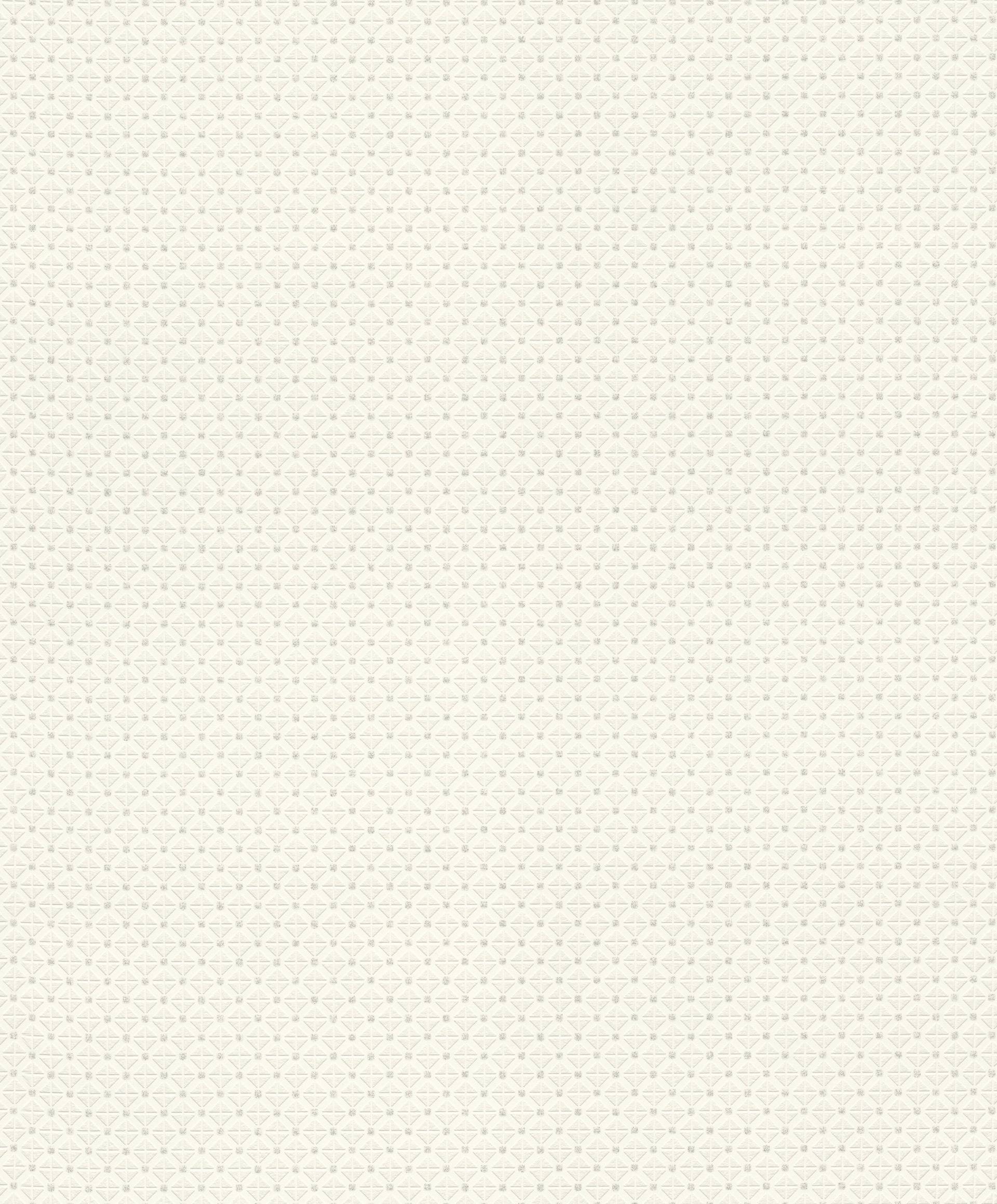 Rasch Vliestapete "Tapetenwechsel II" einfarbig mit Karo-Muster und Glitzer von Rasch