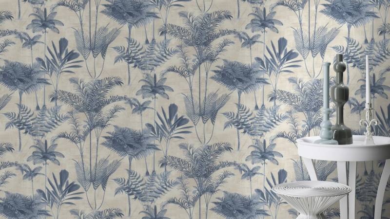 Rasch Vliestapete "Vliestapete Lirirco 555127" botanisch strukturiert von Rasch