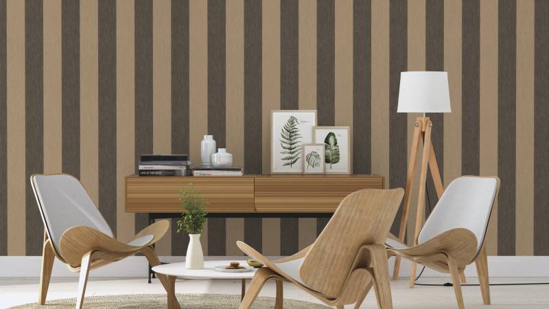 Rasch Vliestapete "Vliestapete Perfecto VI 844030" Streifen strukturiert Blockstreifen von Rasch