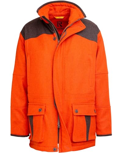 Rascher Signal-Lodenjacke Orange 52 von Rascher