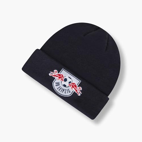 RB Leipzig Kids Club Beanie Navy Kinder Wintermütze dunkelblau Mütze RBL - Plus Lesezeichen Wir lieben Fußball von Rasenballsport Leipzig