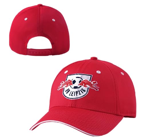 RB Leipzig Kinder Club Cap Rot mit weißem Frontpanel Basecap Kids Schildmütze Kappe RBL - Plus Lesezeichen Wir lieben Fußball von Rasenballsport Leipzig