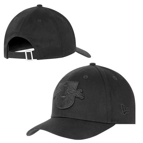 RB Leipzig Kinder Kappe - All Black - Cap Kids Basecap New Era Shadow RBL - Plus Lesezeichen Wir lieben Fußball von Rasenballsport Leipzig