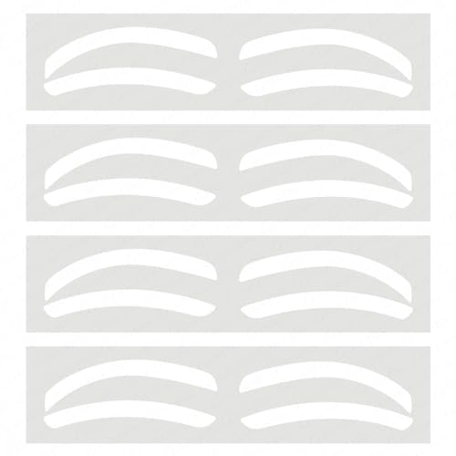 Einweg Augenbrauen Tönungsband Microblading Augenbrauen Hilfsschablone Aufkleber für Airbrush Maschine Brauen Führungswerkzeug (10 Pairs Type C) von Rasmet