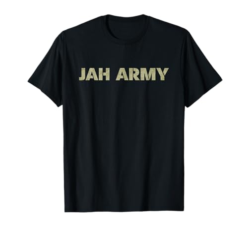 Herren Damen Jamaika Reggae Jah Army Rastafari Lion of Judah T-Shirt Herren Damen Jamaika Reggae Jah Army Rastafari Lion of Judah T-Shirt von Rasta Reggae Attire