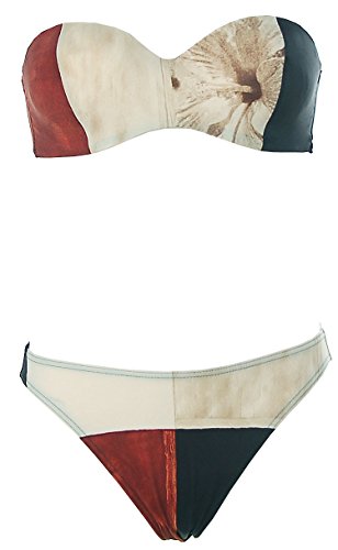 Rasurel Damen Bandeau Bügel Bikini Braun 36 Cup C von Rasurel