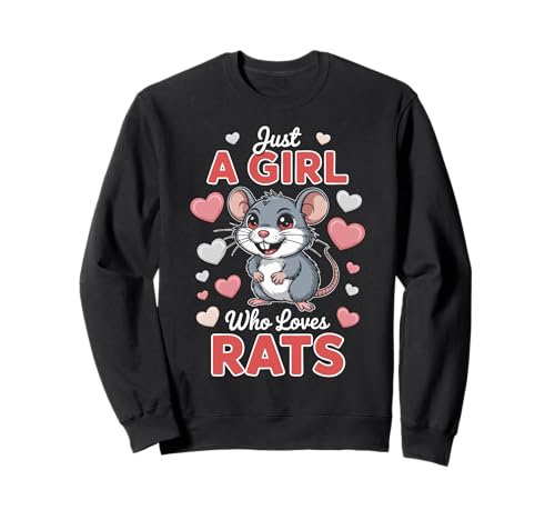 Ratte Nur EIN Mädchen, das Ratten liebt Sweatshirt Ratte Nur EIN Mädchen, das Ratten liebt Sweatshirt von Rat Animal Rats Rodent
