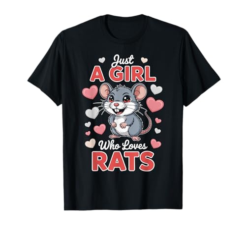 Ratte Nur EIN Mädchen, das Ratten liebt T-Shirt von Rat Animal Rats Rodent
