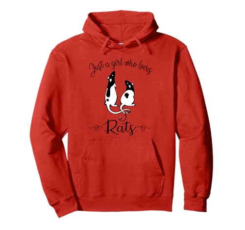 Womens Cute Funny Girl Who Loves Pet Rat Lover Pullover Hoodie von Fancy Rat Rodent Owner Gifts T-Shirts & Hoodies
