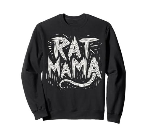 Rat Mama - Coole Rattenmutter, Rattenschwanz, künstlerisch Sweatshirt von Rat Lover Funny Rat Retro Gift Design