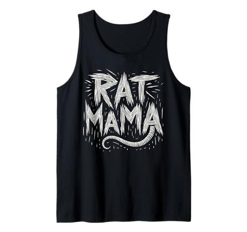 Rat Mama - Coole Rattenmutter, Rattenschwanz, künstlerisch Tank Top von Rat Lover Funny Rat Retro Gift Design