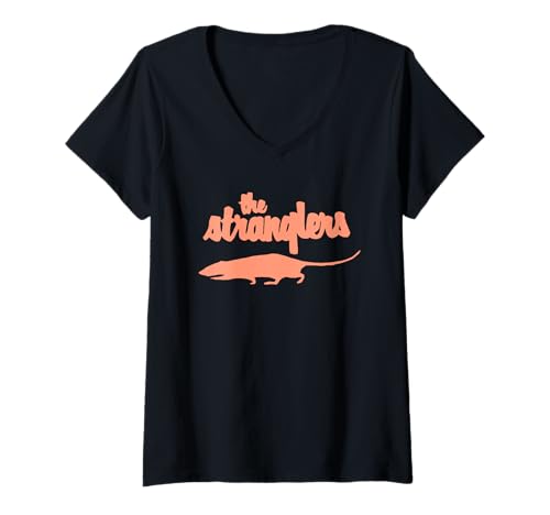 Damen Rat The Stranglers T-Shirt mit V-Ausschnitt Damen Rat The Stranglers T-Shirt mit V-Ausschnitt von Rat The Stranglers Tees