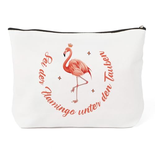 Mutmacher Geschenk Beste Freundin Kosmetiktasche Mädchen Motivationsgeschenke Freundschaft Geschenke für Beste Freundin Freundin Geburtstagsgeschenk Makeup Bag Flamingo von Ratifyale