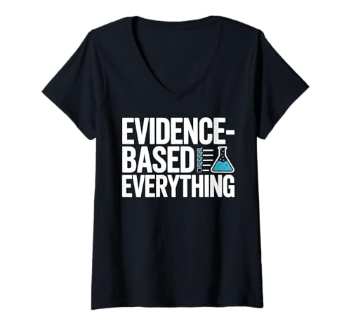 Damen Evidenzbasiertes Wissenschaftliches Design T-Shirt mit V-Ausschnitt Damen Evidenzbasiertes Wissenschaftliches Design T-Shirt mit V-Ausschnitt von Rational Thinker Atheist Agnostic Inquiry