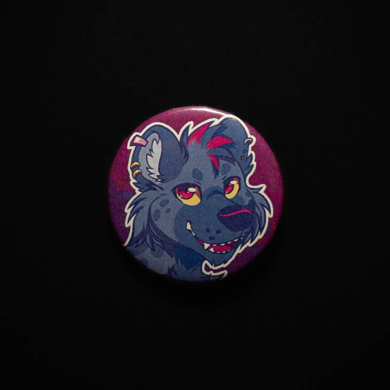 Hyäne - Pelzart Knopf von Ratlovera