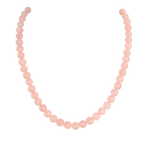 Ratnavali Jewels Doppelreihige Jadestein-Halskette mit hellrosa Perlen für Damen/Mädchen, Stein, Jade von Ratnavali Jewels