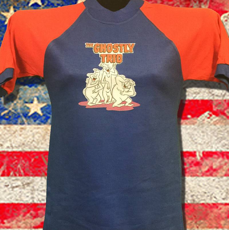 Vintage 1970Er Jahre Ghostly Trio Transfer T-Shirt Nos Rare Fund von RatsHole