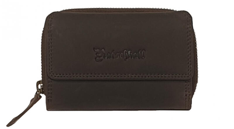 Ratschkatl - Osiko Ratschkatl Hilde Damenbörse mit RV und Druckknopf RFID echt Leder braun Braun von Ratschkatl