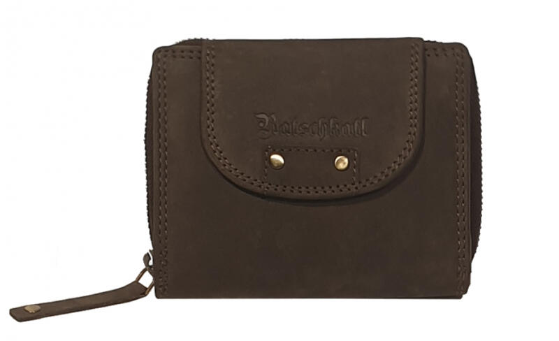 Ratschkatl - Ratschkatl Loni Damenbörse mit RV und RFID echt Leder braun Braun von Ratschkatl